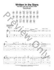 Written in the Stars Guitar and Fretted sheet music cover